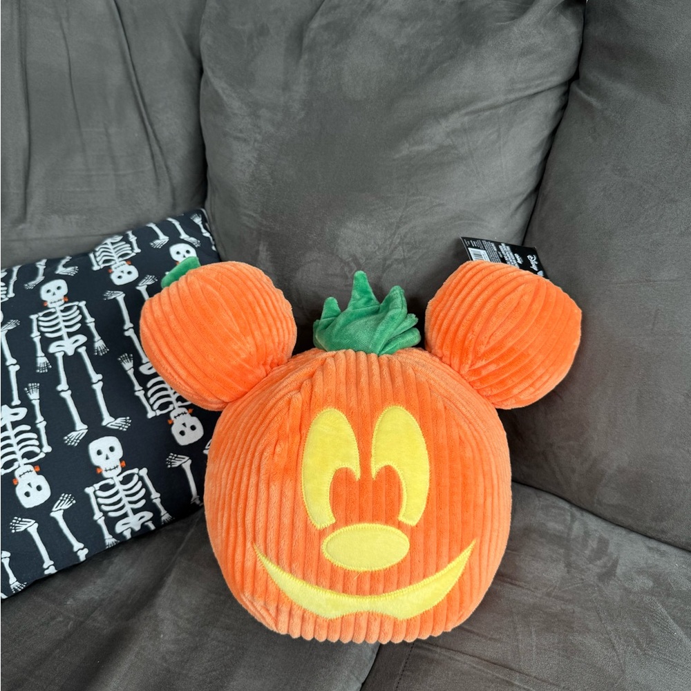 Disney Halloween Mickey Mouse Pumpkin Plush